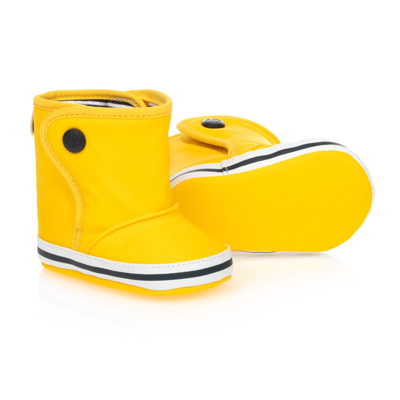Petit Bateau Babies' Pre-walker Rain Boots In Yellow | ModeSens