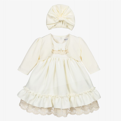Shop Andreeatex Baby Girls Ivory Lace Dress Set