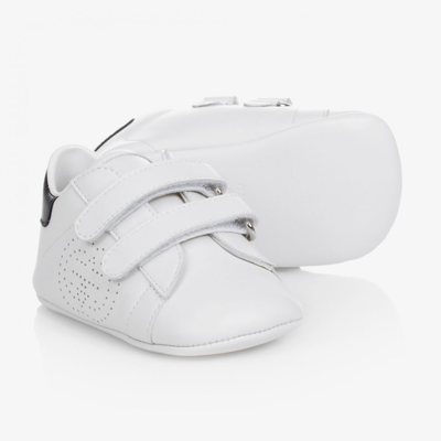 Shop Gucci White Leather Baby Trainers