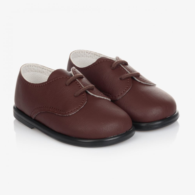 Shop Early Days Boys Brown First Walker Shoes