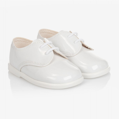 Shop Early Days Boys White First Walker Shoes