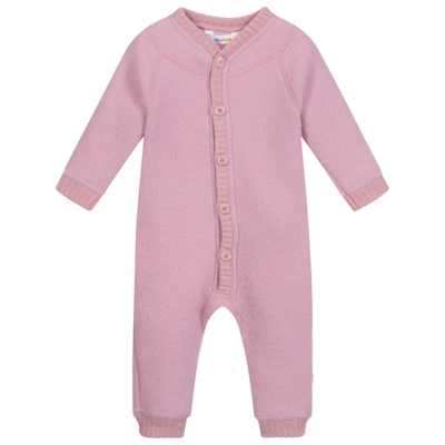 Shop Joha Pink Thermal Wool Romper