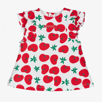 Shop Agatha Ruiz De La Prada Girls Red Cotton Tomato Dress