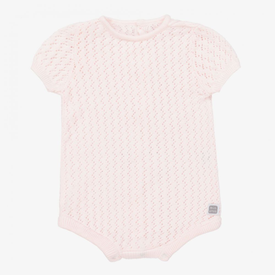 Shop Minutus Baby Girls Pink Cotton Knit Shortie