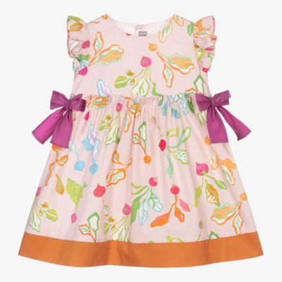 Shop Il Gufo Girls Pink Cotton Dress