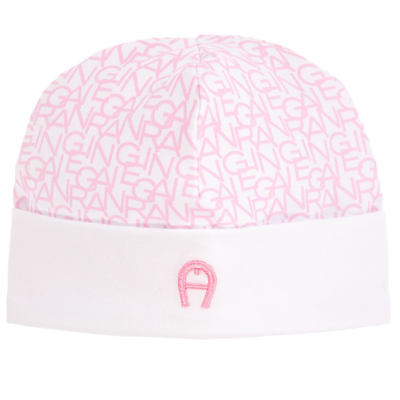Shop Aigner Baby Girls Pima Cotton Hat In Pink