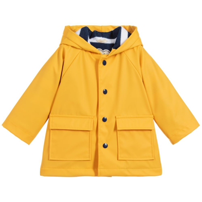 Shop Hatley Yellow Hooded Baby Raincoat