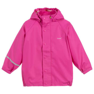 Shop Celavi Pink Hooded Raincoat