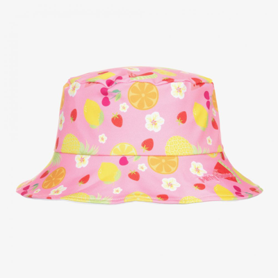 Shop Mitty James Girls Pink Fruits & Flowers Bucket Hat