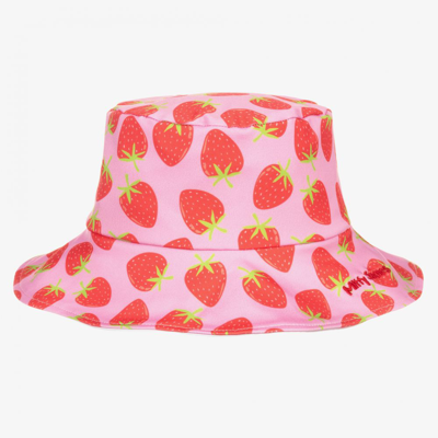 Shop Mitty James Girls Pink & Red Strawberry Bucket Hat