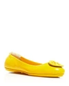 Tory Burch Minnie Travel Ballet Flats In Sunshine