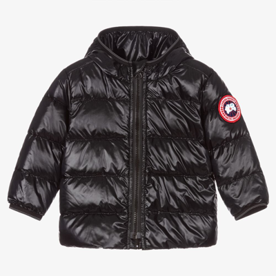 Shop Canada Goose Baby Black Down Puffer Jacket