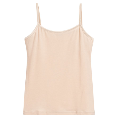 Shop La Perla Girls Beige Modal Vest Top