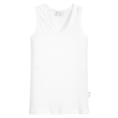 Shop Diacar Boys White Cotton Vest