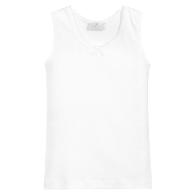 Shop Diacar Girls White Cotton Vest
