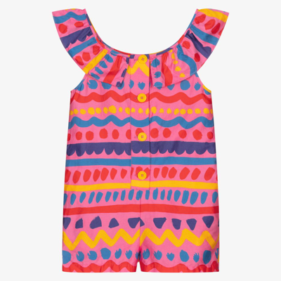 Shop Stella Mccartney Kids Girls Teen Pink Stripe Playsuit