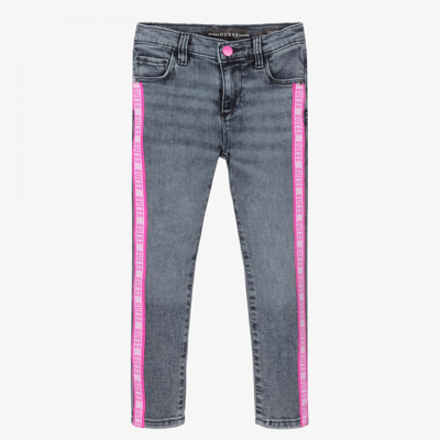Shop Guess Girls Blue Skinny Denim Jeans