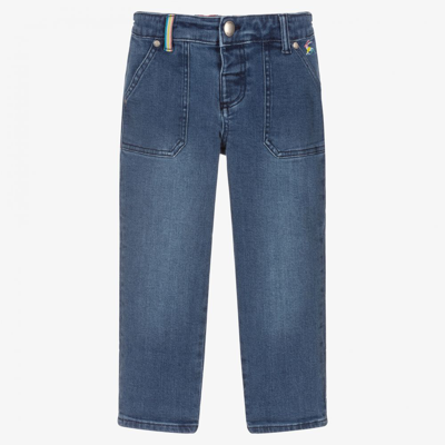 Shop Joules Girls Blue Denim Straight Leg Jeans