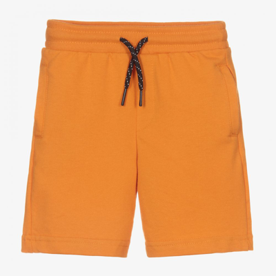 Shop Mayoral Boys Orange Cotton Shorts