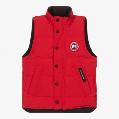 Shop Canada Goose Red Down Filled Gilet