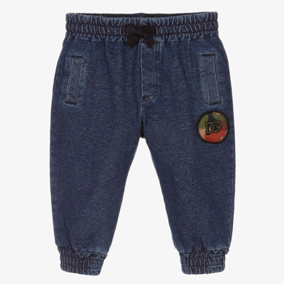 Shop Dolce & Gabbana Baby Boys Blue Denim Jeans
