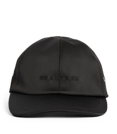 Shop Alyx 1017  9sm Satin Logo Baseball Cap In Black