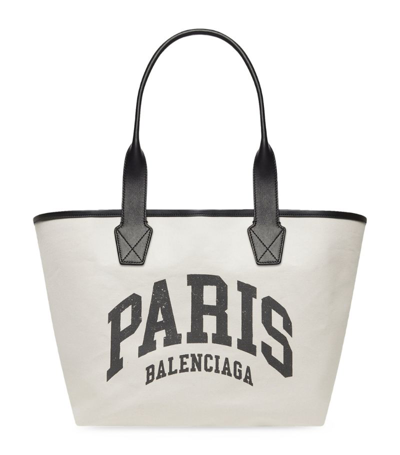 Shop Balenciaga Cities Paris Jumbo Tote Bag In Ivory