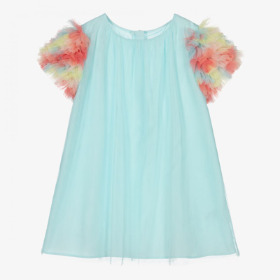 Shop Charabia Girls Blue Tulle Dress