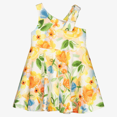 Shop Abel & Lula Girls Yellow Floral Dress