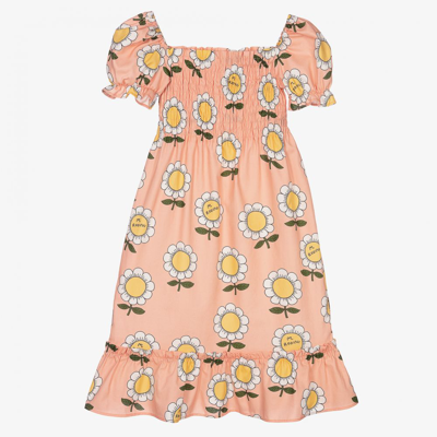Shop Mini Rodini Girls Pink Organic Cotton Dress
