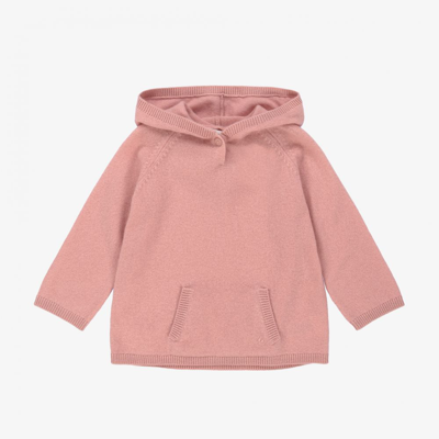 Shop Bonpoint Girls Pink Cashmere Hooded Sweater