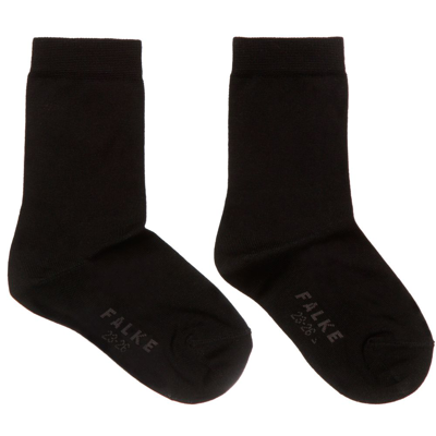 Shop Falke Black Cotton Ankle Socks