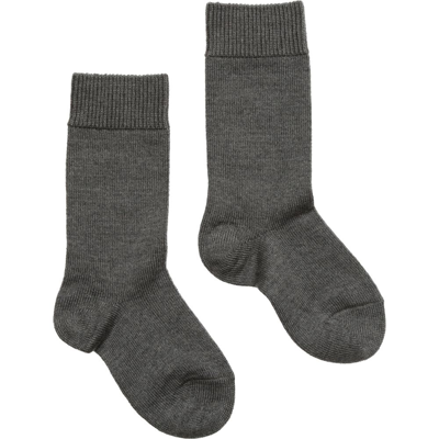 Shop Falke Grey Wool Socks