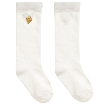 Shop Angel's Face Girls White Long Socks