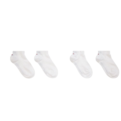 Shop Tommy Hilfiger White Cotton Trainer Socks (2 Pack)