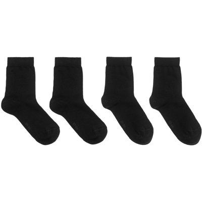 Shop Falke Black Ankle Socks (2 Pack)