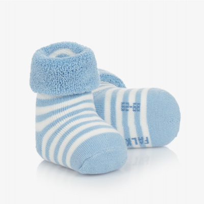 Shop Falke Blue Cotton Baby Socks