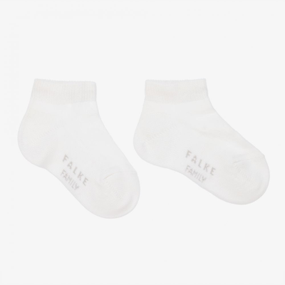 Shop Falke White Cotton Ankle Socks
