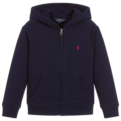 Polo Ralph Lauren Full Zip Hoodie   Teens In Blue