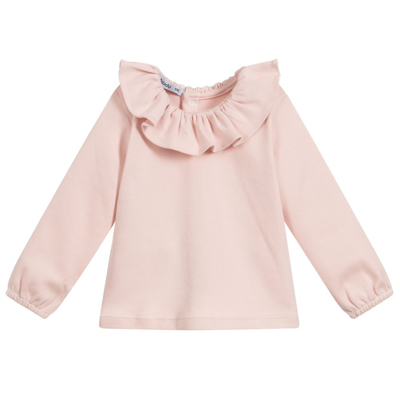 Shop Babidu Girls Pink Cotton Jersey Top