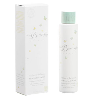 Shop Little Butterfly London Organic Top To Toe Wash (200ml) In White