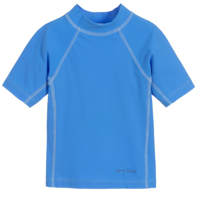 Shop Mitty James Mid-blue Swim T-shirt (upf 50+)