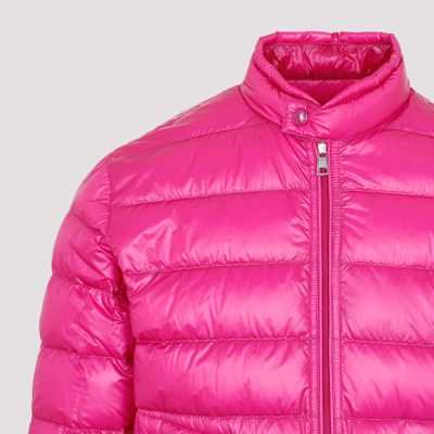 Shop Moncler Acorus Padded Jacket In Pink &amp; Purple