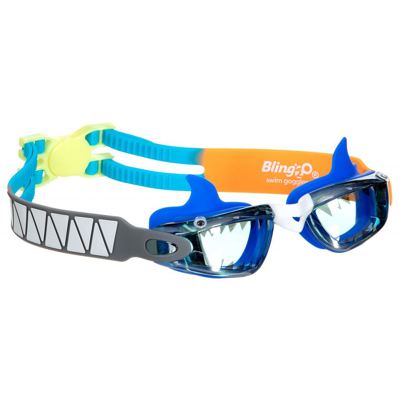 Shop Bling2o Blue Shark Swimming Goggles