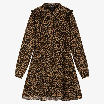 Shop Nik & Nik Teen Girls Brown Leopard Dress