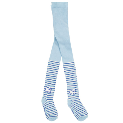 Shop Playshoes Blue Cotton Thermal Tights