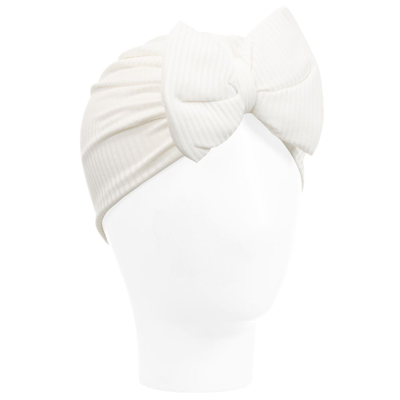 Shop Caramelo Girls White Jersey Turban