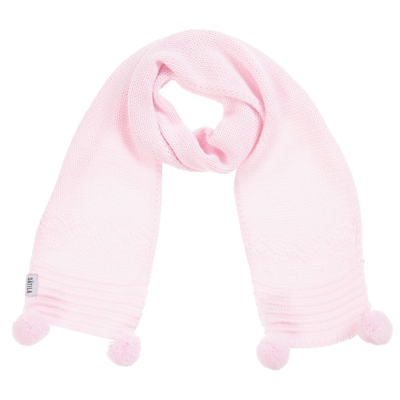 Shop S Tila Of Sweden Sätila Of Sweden Girls Pink Knitted Scarf (88cm)
