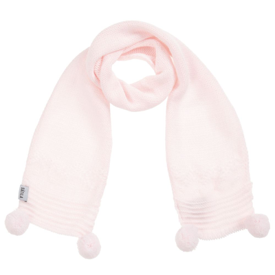 Shop S Tila Of Sweden Sätila Of Sweden Girls Pale Pink Knitted Scarf (88cm)