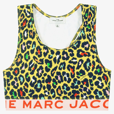 Shop The Marc Jacobs Marc Jacobs Girls Teen Yellow Cheetah Sports Vest